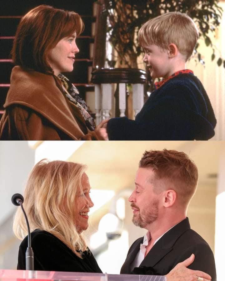 lamygeorges's tweet photo. 🔴🔴bel Retwouvay 33 lane Apre soti film 🎥 «Maman j’ai raté l’avion » an ant Macaulay Culkin (Kevin) avek Catherine O'Hara (Kate McCallister) ki se manman li nan fim lan 👏👏nan foto anlè an Kevin te gen 10 lane,Kate 36 lane, nan foto anba Kevin 43 lane,kate 69 lane 👏👏 https://t.co/vCBSttBaJF
