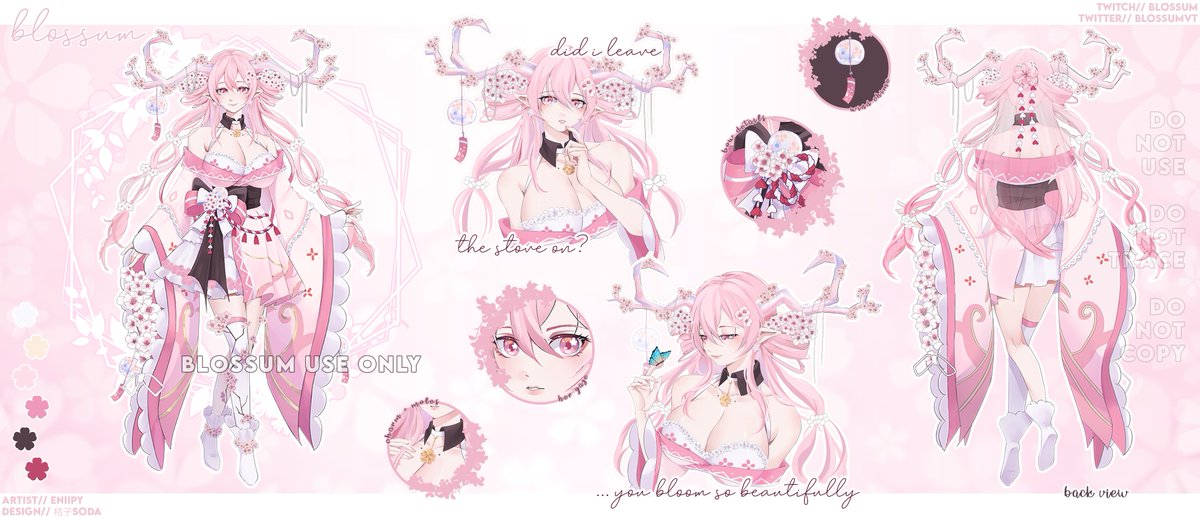 blossumVT's tweet photo. ‧₊˚ ☁️⋅ 2.0 design reveal ₊˚ෆ

━ ❛ hi, i'm blossum ❜ ━

i'm a sakura tree who's allergic to herself! achoo

🌸┊ oshi marks: 🎐•🌸•
🌸┊ live: https://t.co/h95o4NubqT
🌸┊ tag: #blossumillust

❛ and i might leave your stove on ! ❜

┊✿ #VTubersEN ❀ #VTuberUprising https://t.co/gphzpKcWMX