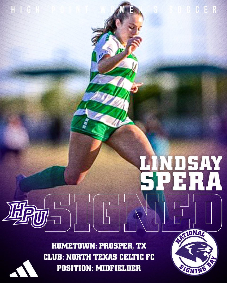 𝓢𝓲𝓰𝓷𝓮𝓭 ✍️

Welcome to High Point, Lindsay!! 💜

#GoHPU x #NSD23