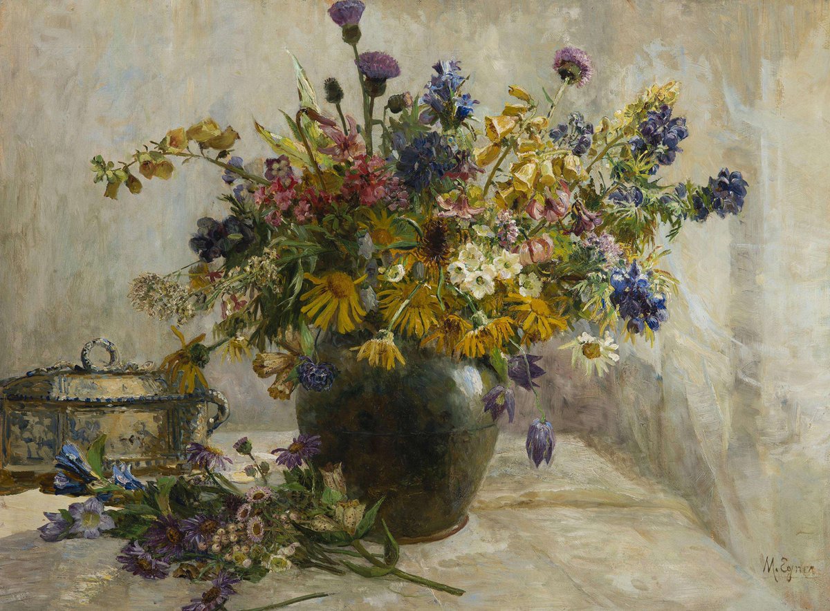 — flower paintings by Marie Egner
