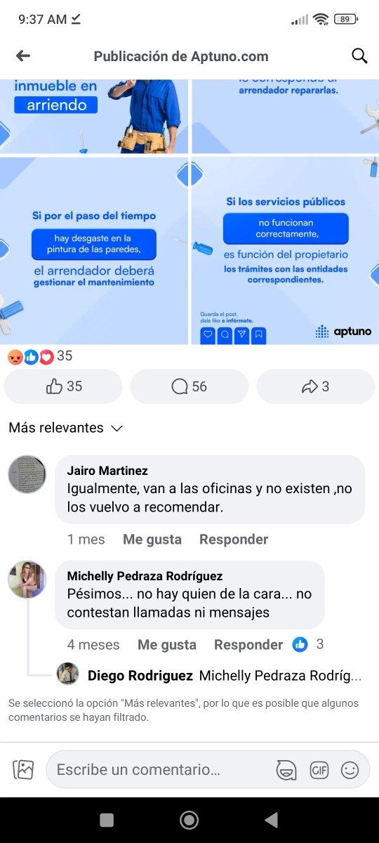 Pobita_'s tweet photo. Señores @sicsuper quisiera saber cómo.interponer una weuja a esta empresa @aptuno porque no responden correos su dirección de domicilio es falsa y tienen múltiples quejas pero no hay como contactarlos https://t.co/KU3NA5SjpP