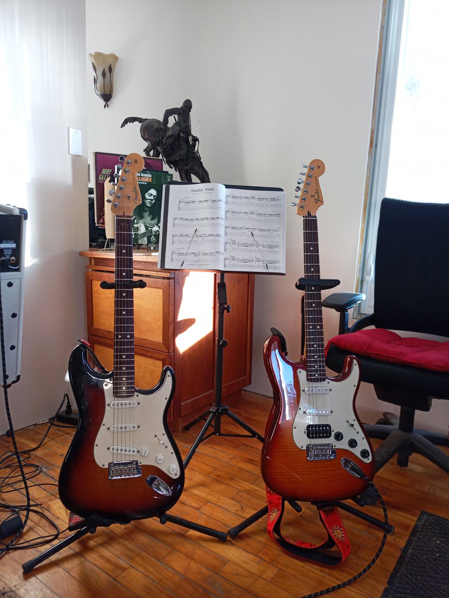Quicksi88760656's tweet image. #Straturday #Stratocaster 
Double Trouble 🎸🎶🎵🎸