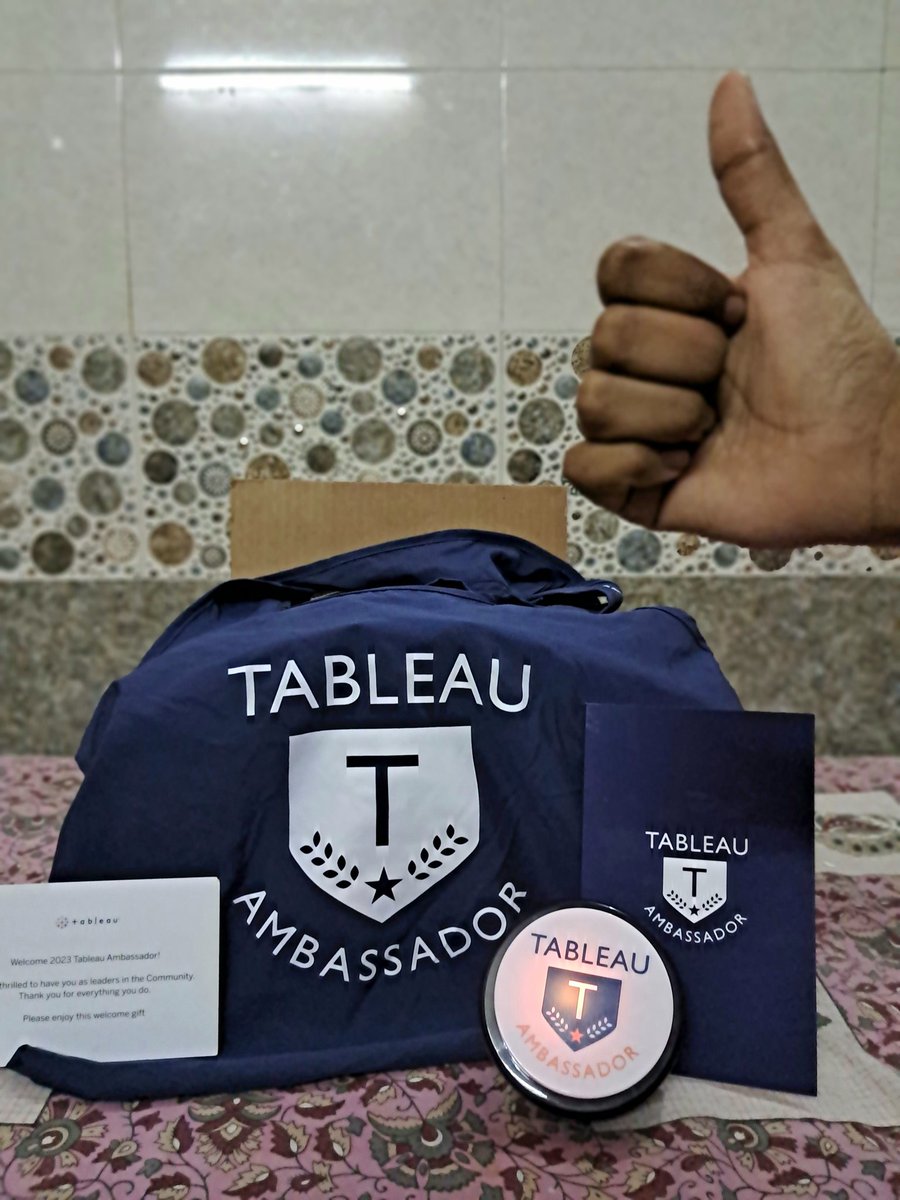 sunilbhardwaj1's tweet photo. Thank you @tableau @CRM_Analytics for the #CRM #Analytics #Ambassador Welcome #gifts! 😊
I’m loving the cool #swag 😍 Happy to be a part of this amazing community #datafam #Data #DataTribe #Salesforce
#Tableau site: https://t.co/mFy5PK0cst
@Medium blog: https://t.co/s8pCHTPdqT https://t.co/mdUuk0lW6Y