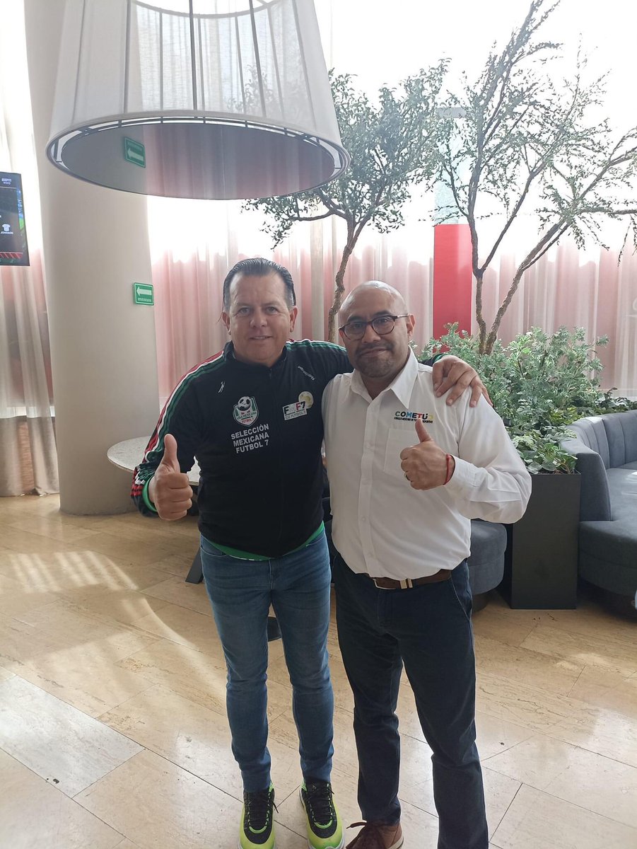 fmf7mx's tweet photo. Nuestro Presidente de la FMF7 (Carlos Barajas) con el Presidente de COMETUD México (José Luis Sosa) desayuno en la CD de México (Hotel Hotsson Revolucion) preparando los eventos para el 2024, el Estado de Sonora, listo para proximos eventos de Fútbol 7. #FMF7 https://t.co/OCvHu8bsAD