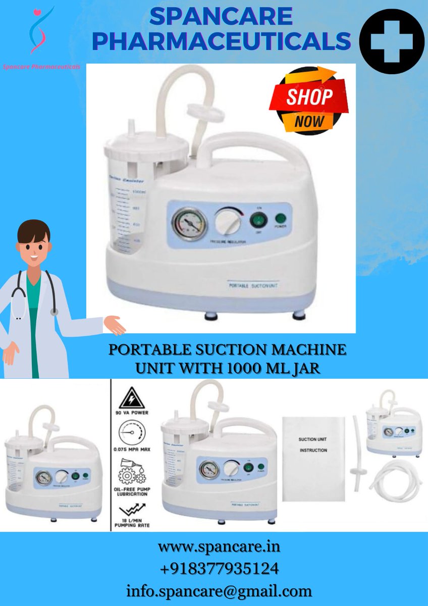 spancare's tweet image. Suction machine

CONTACT US - WHATS APP NUMBER - +9183779 35124

spancare.in

#suctionmachine #southafricagynecologist #southafricamedicalstudent #xraymachine #xray #Southafricahospital #Southafricadoctors #Southafricapharmacy #Southafricapharmacy #Southafricapharm