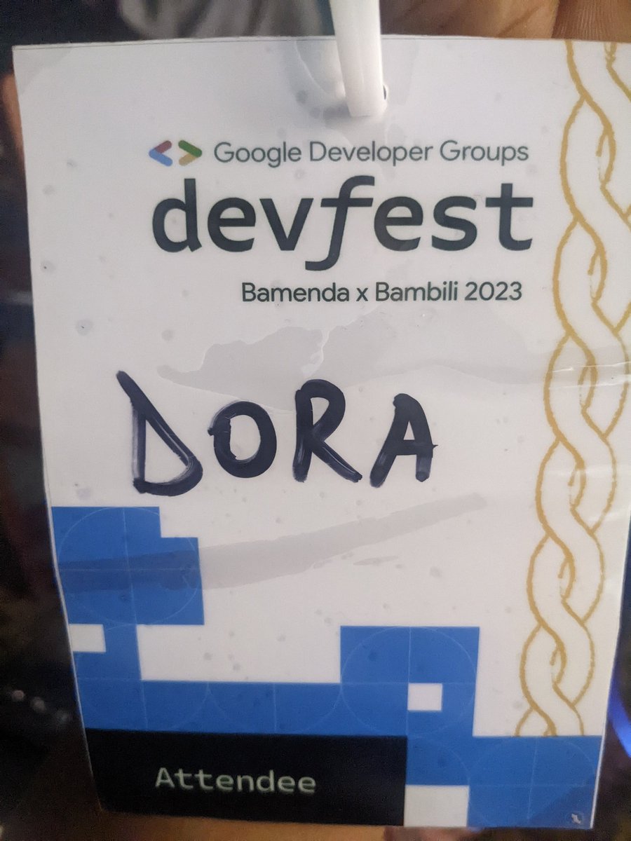 eyen_fien's tweet photo. Always a pleasure to meet Like-minded people ☺️☺️
#DevfestBamendaXBambili #DevfestSSA #Devfest2023 https://t.co/UCvhULn4XW