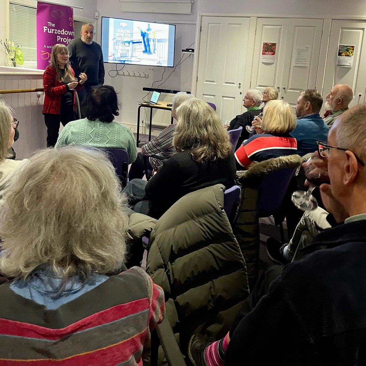 Thanks to everyone who came and enjoyed Geoffs great talk about his Blue Plaque campaigns celebrating local people and events! His next walk & talk is a Magical Musical Mystery Tour around Tooting on Fri 15 Dec