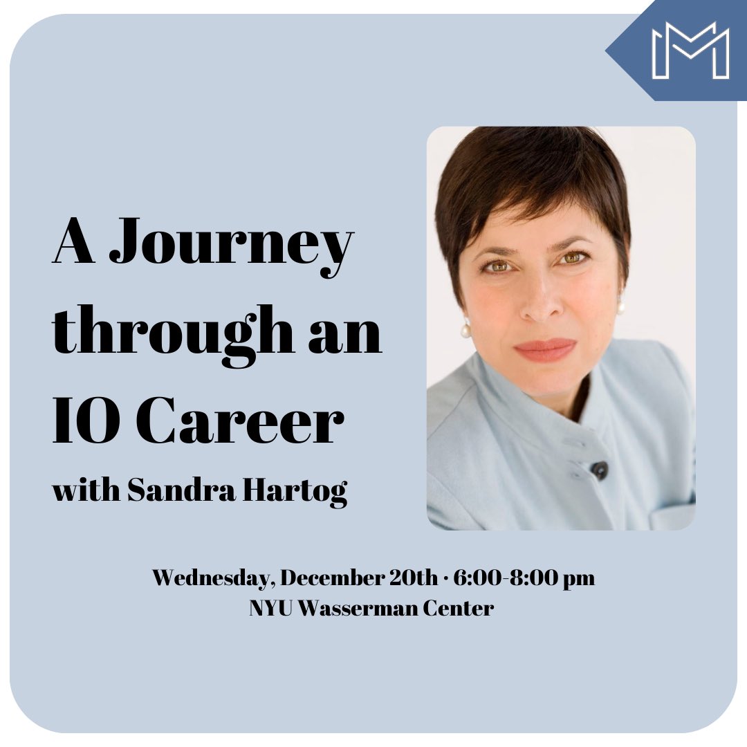MetroNYIO's tweet photo. Event alert! 

We’re pleased to announce our next and last event for 2023.

Learn about Sandra Hartog’s I/O career journey with METRO on December 20th at 6:00 in the Wasserman Center.

RSVP today! https://t.co/5QkFIdmHza