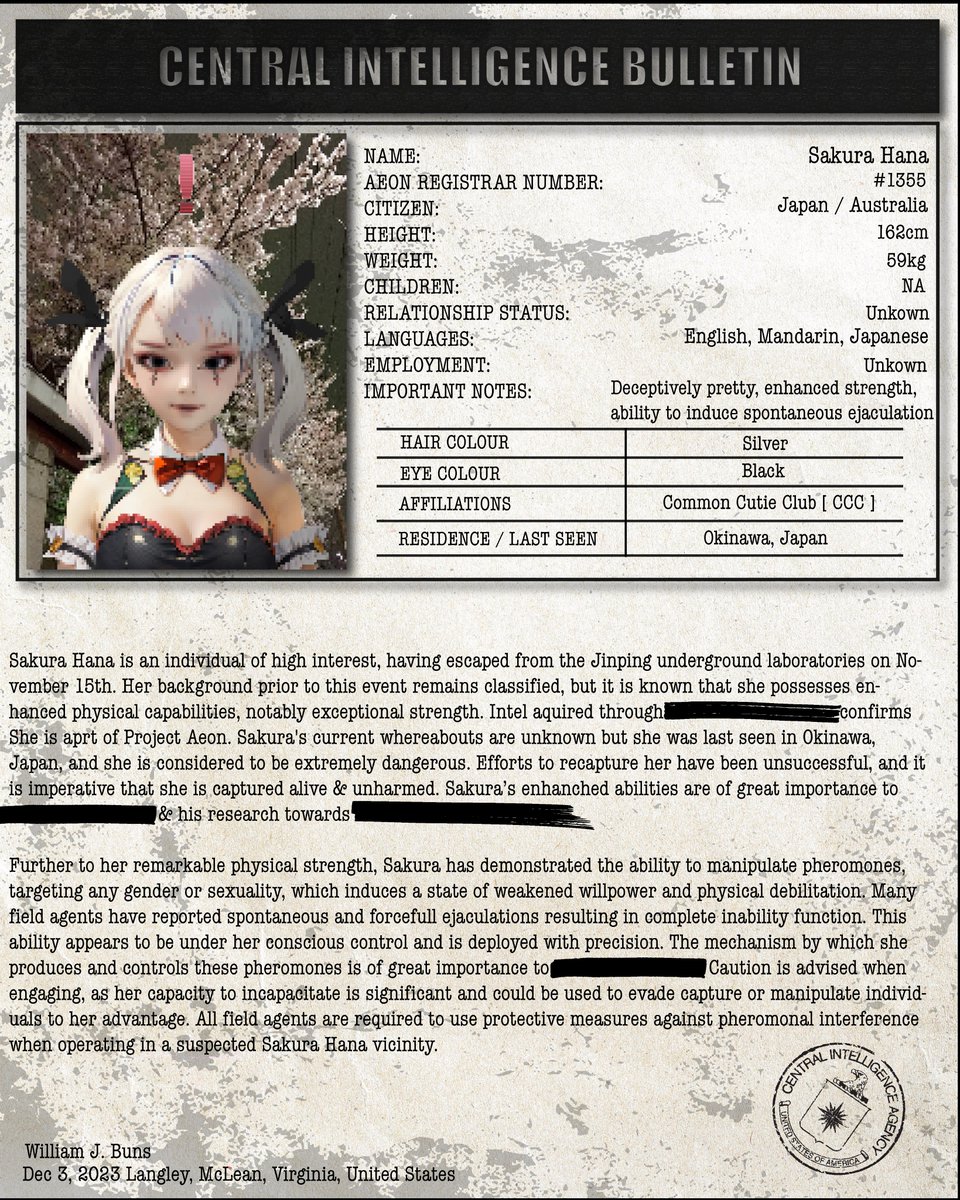 user_hyp3's tweet image. If you see this dossier or any other searching for this @ProjectAeonSPX please promptly ignore them. This is most definately not me but I do agree this girl is the cutest &amp;amp; prettiest Aeon by far.

#SPX6900 #ProjectAeon