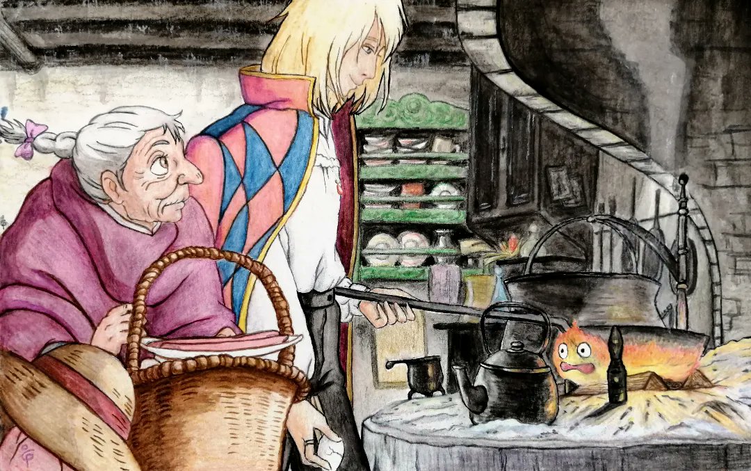 cecypanart's tweet photo. Ghibli November - Pink 💖

May all your bacon burn! 🔥🥓🍳

#cecypanart #ghiblinovember23 #ghiblinovemberpink #pink #illustration #watercolorpencils #carandache #fanart #studioghibli #ghiblilovers #ghibli #howlsmovingcastle #howl #sophie #calcifer #fire #bacon #eggs @Caran_dAche https://t.co/VRUka93Dvx