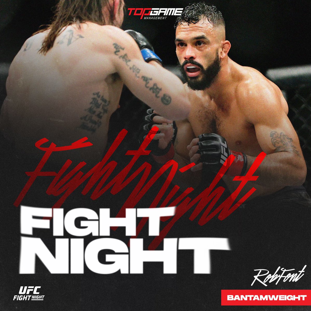 😤 FIGHT DAY! 😤 It’s a big one for Rob Font! Tune-in LIVE on ESPN, event begins at 4 PM ET. Rob’s fight is 4th on the main card, so plan accordingly! LET’S GO TEAM FONT! #NewEnglandCartel #NewEnglandMMA #TeamTopGame #UFCAustin Art by @tjkilledit 🎨