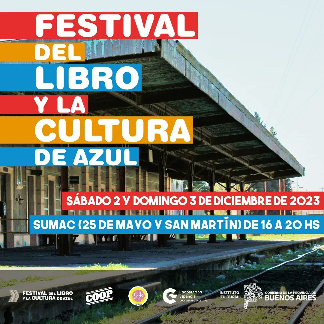 PauBrecciaroli's tweet photo. FESTIVAL DEL LIBRO 💙 AZUL 
Sábado 2 y el domingo 3 de diciembre vamos a estar llenando de poesia la ciudad. 

TINDER POETICO con mi adorada @pameprina y  RECORRIDO POETICO POR LA CIUDAD https://t.co/wwiiwFV4TY
