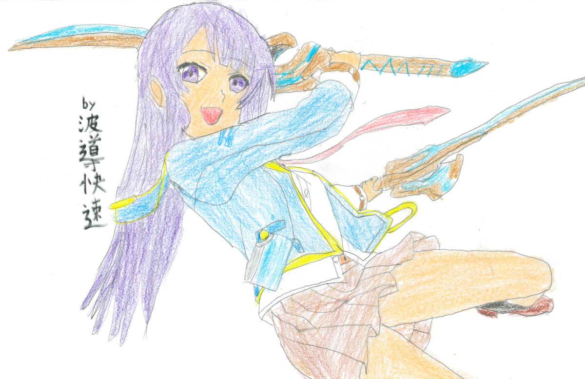 0616rapidexp's tweet photo. どうにか間に合った！
月歌の服を着た珠緒ちゃんを描いてみました。
珠緒ちゃんお誕生日おめでとうございます🎂🎉🎁🎊

#スタリラ
#巴珠緒誕生祭2023 
#巴珠緒生誕祭2023
#茅森月歌 
#ヘブバン
#ヘブバンファンアート 
#楠木ともり https://t.co/yHU8BFCyJL