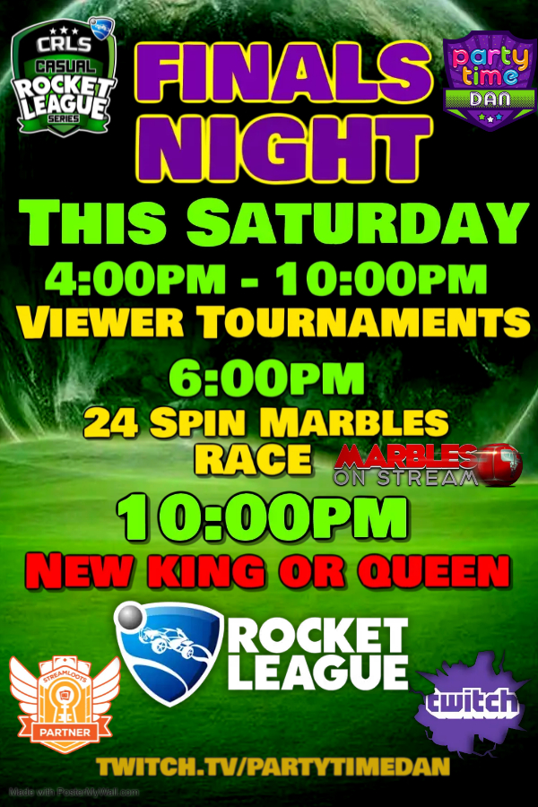 PartyTime_Dan's tweet photo. Join us today! It's going to pop off! #CRLS #RocketLeague https://t.co/xe8rHJvspz