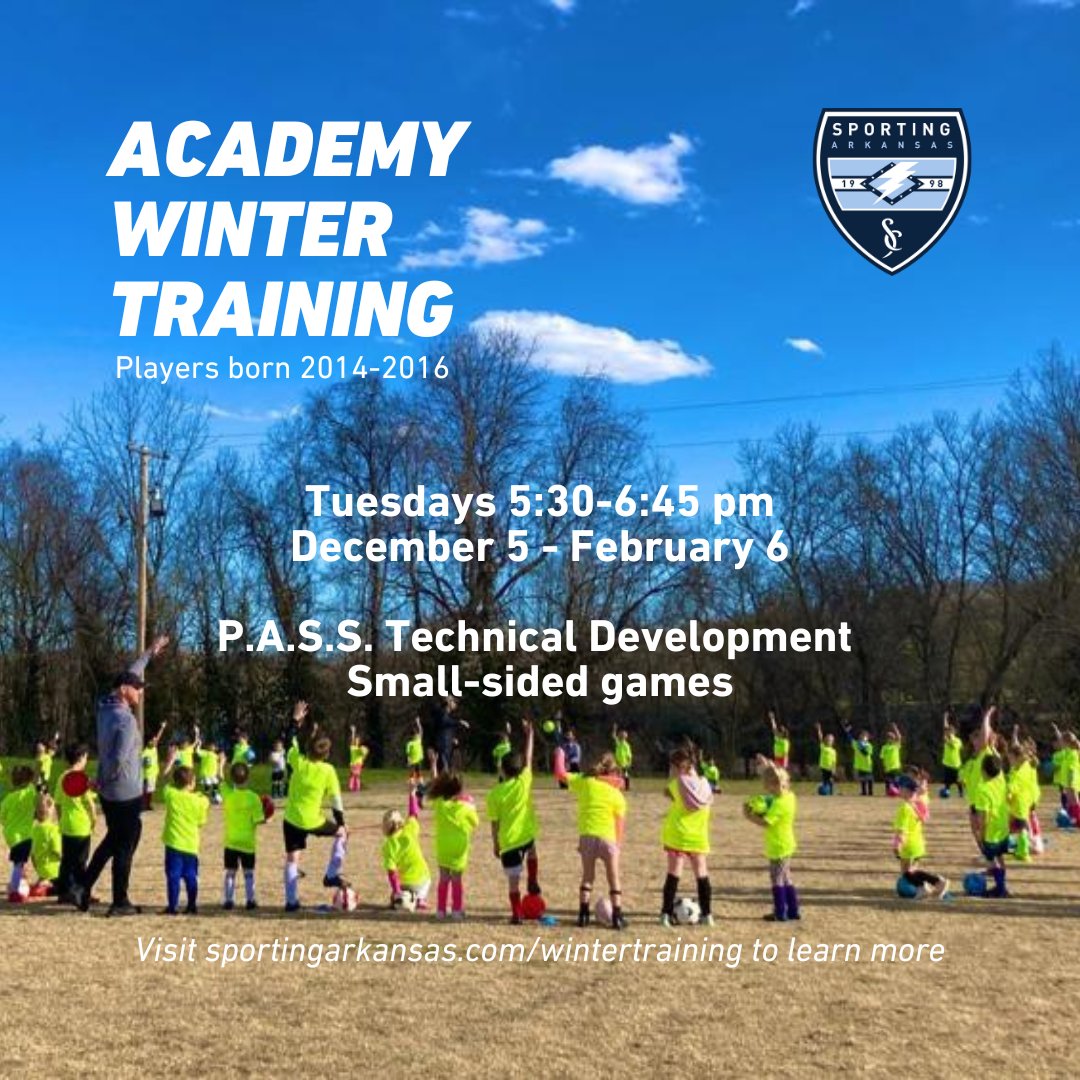 Calling all young ⚽ stars (and their parents) 📣 Join our exclusive winter training program tailored for players born 2014-2016. Enhance your skills and take your game to the next level! ❄️

Visit bit.ly/3MP0eYZ to learn more and sign up!

#sportingkcyouth #soccer