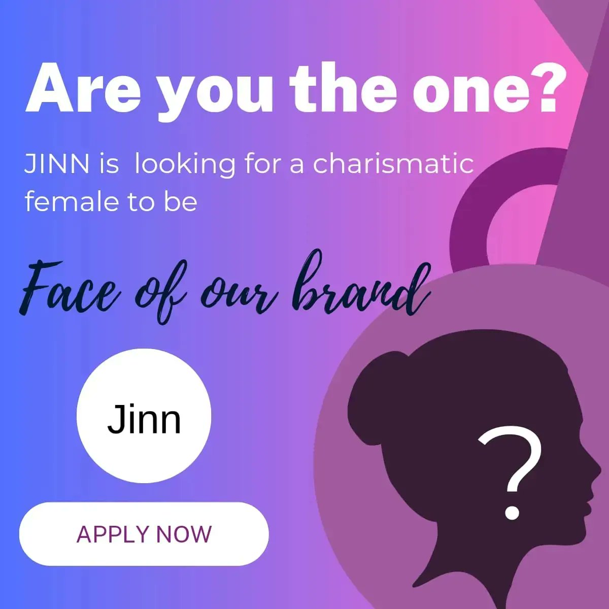 jinndotin's tweet photo. Be the Face of Jinn! Ladies
We're looking for a female ambassador to represent the spirit of Jinn. Follow these steps to apply:
1. Download Jinn
2. Navigate to the Hiring Section
3. Tap 'Interested' on Mentioned Wish Card
Join us in making wishes come true 
#NowHiring #hiring https://t.co/MNGJB7kA8R
