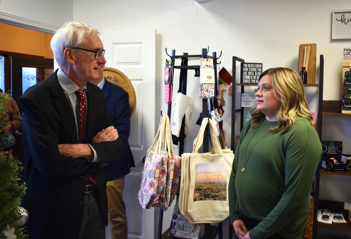 GovEvers's tweet photo. About two-thirds of every dollar spent at a small business stays in the local community. That's a big deal.
Last week, I had the chance to visit some of Antigo's great Main Street businesses as we celebrate the #ShopSmallWI and shopping small this holiday season. https://t.co/jiiB60R7Uz
