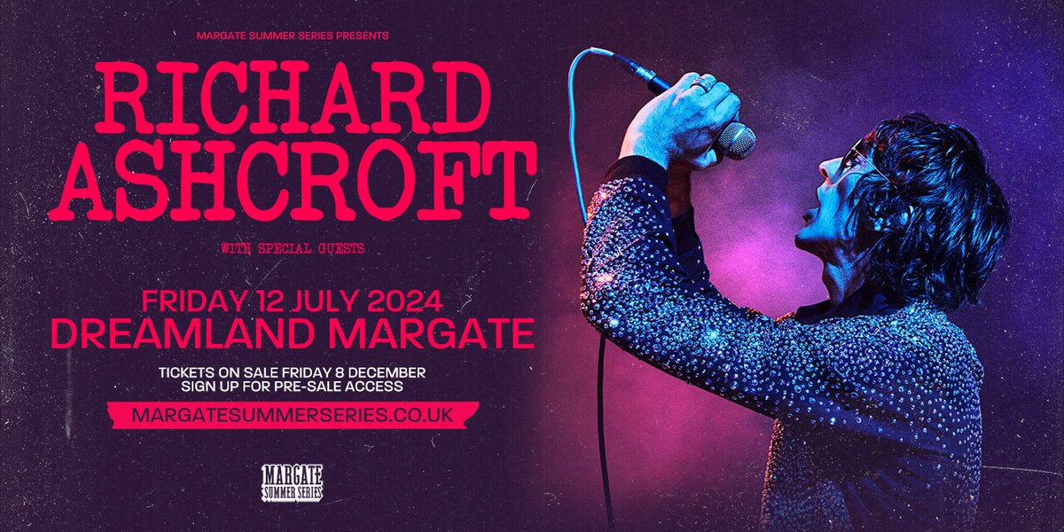 Tickets are now on sale for Richard's performance at Dreamland Margate 12th July 2024. Get yours here: ticketweb.uk/event/richard-…