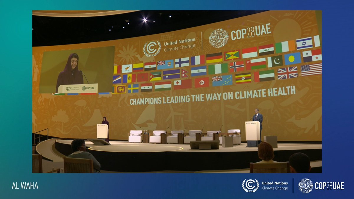 📣 Today <a href="/COP28_UAE/">COP28 UAE</a>, <a href="/RockefellerFdn/">The Rockefeller Foundation</a> announced a $100M climate-health commitment and endorsed the historic "Guiding Principles" financing framework. Excited to work with partners to pen this new chapter in resilient #healthforall. rockefellerfoundation.org/news/the-rocke…