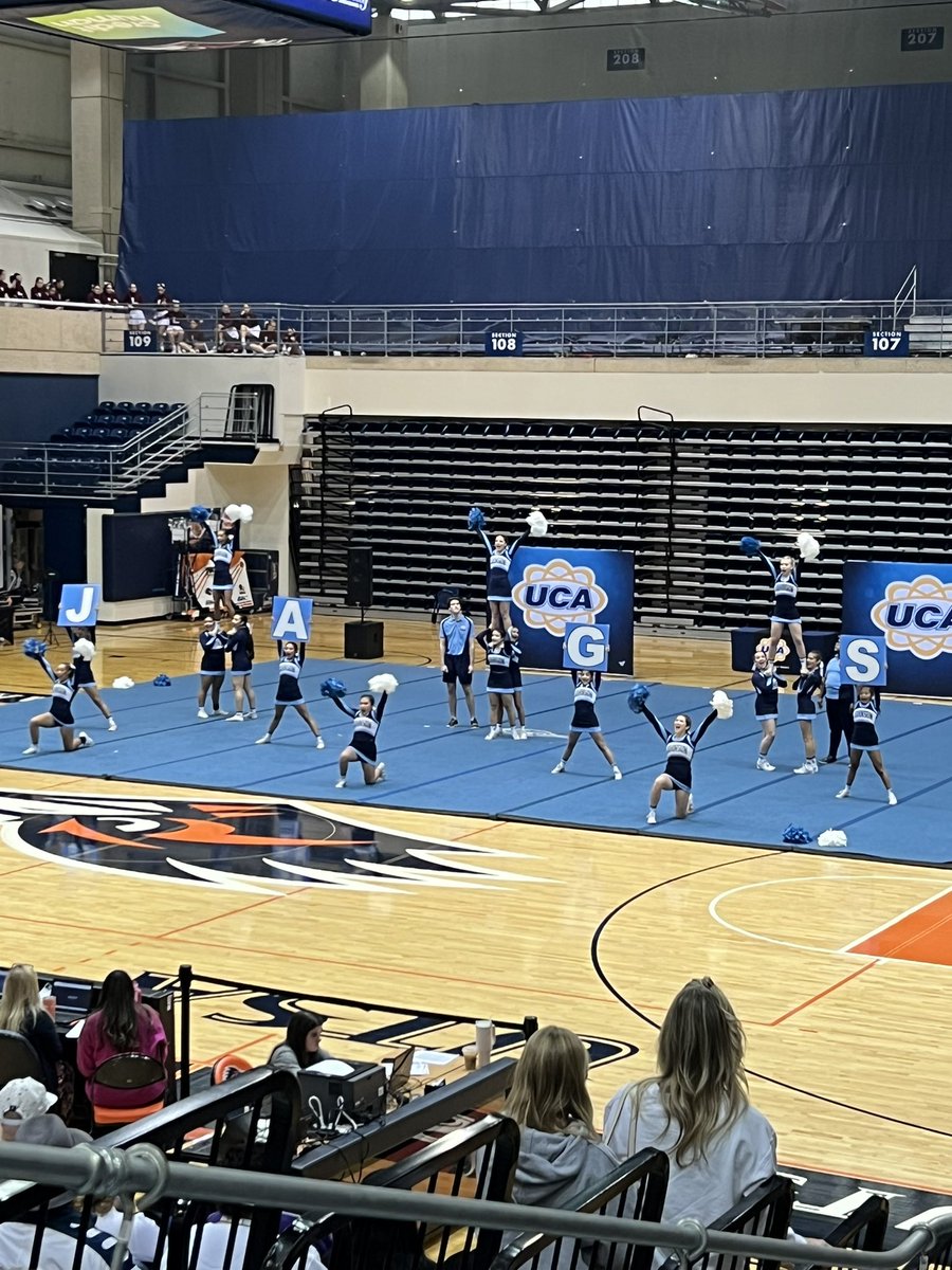 @CTJohnsonCheer White Squad kicks off the UCA competition at UTSA this morning. It’s always a great day to be a Jag! #everyonecounts #getthisbid @CTJohnsonHigh
