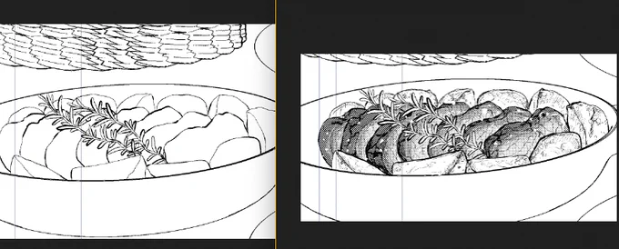 う～～～～～～～～～～～ん……描けてるのか…?過去の私、未来の私に何もかも託し過ぎで……まあお前なら描ける描けるガハハ!て感じでもう…滅茶苦茶だよ過去の私ってやつは… 