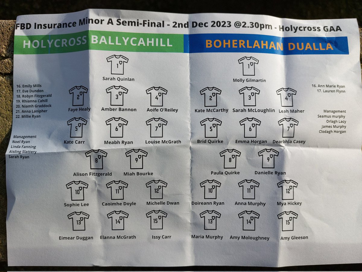 Boherlahan-Dualla Camogie Club (@BoherDuallaClub) on Twitter photo 2023-12-02 15:08:37 FBD Insurance Minor A Camogie Semi-Final Boherlahan Dualla 0-05 Holycross Ballycahill 1-04 Half Time @camogietipp FBD Insurance Minor A Camogie Semi-Final Boherlahan Dualla 0-05 Holycross Ballycahill 1-04 Half Time @camogietipp