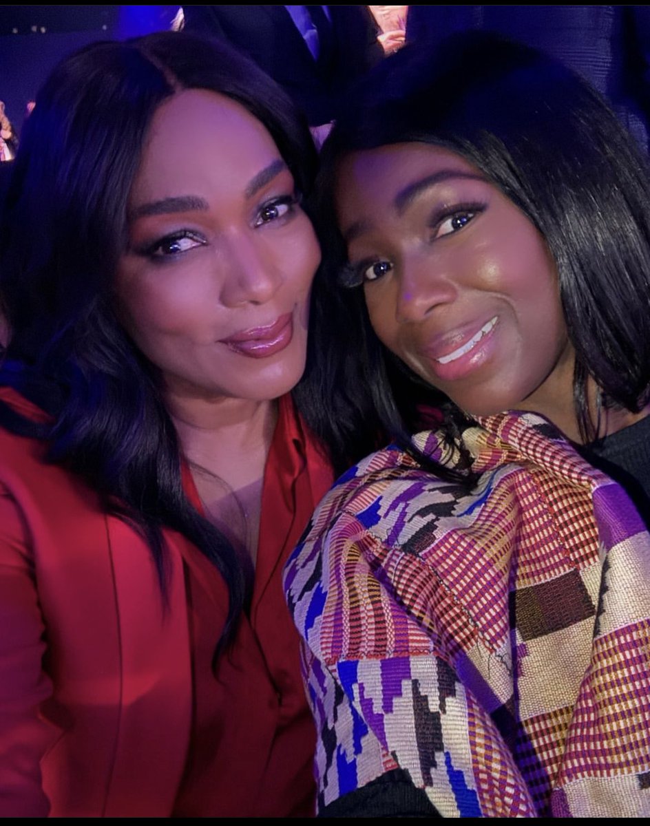 fdee50's tweet photo. Ama K Abebrese Gushes Out About Meeting Her Icon Angela Bassett 
”When you meet one of the most iconic actors who has inspired you, and she is so gracious and such a beautiful person, @im.angelabassett. A true icon,” she wrote. Both were at the Pirelli calendar launch https://t.co/k6xbjnRr2E