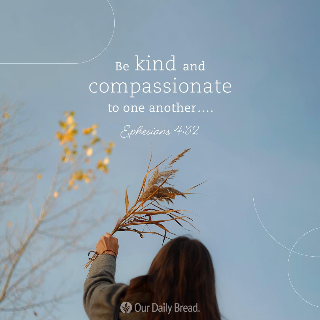 Transformation in Jesus can only happen through daily prioritizing kindness, compassion, and forgiveness. ~ @OurDailyBread