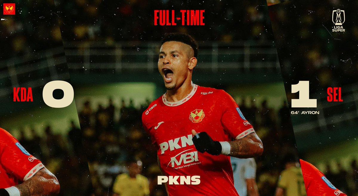 selangorfc's tweet photo. FT | 🟡🟢 KDA 0-1 SEL 🔴🟡

ALHAMDULILLAH ASIA KAMI DATANG! 🤲

🙌 Tiga mata berharga berjaya dikutip malam ini! Tahniah #GergasiMerah ku! ❤️💛

Dikuasakan oleh PKNS

#MKLK
#KitaSelangor
#KDASEL
#LigaSuper2023
#LigaMalaysia2023 https://t.co/ijRfYuJoCN