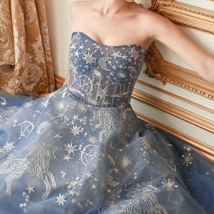 sachin and babi light blue dress Grace Bloom Beige Tulle Mini Dress with Embroidered Flowers main image 1