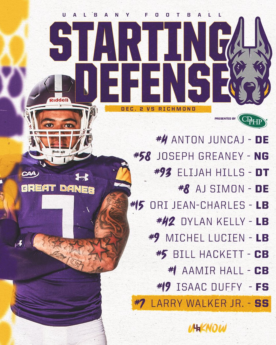 UAlbanyFootball's tweet photo. Almost game time ⌛
Our @CDPHP Starters are locked in 🔒
#UAUKNOW #WinThe https://t.co/UA4miSaEMZ