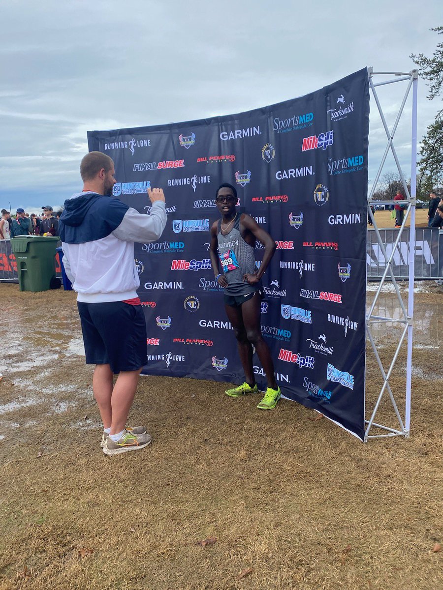 J is the champion of the bronze race at the Running Lane Cross Country Championships in a time of 16:19! Very tough run in less than ideal conditions.