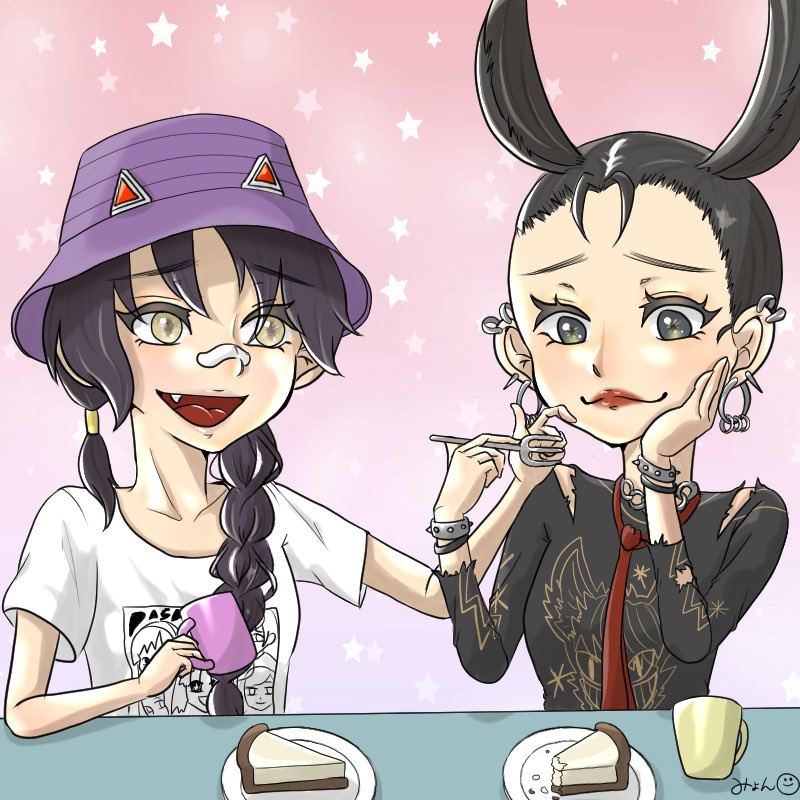 SNSアイコンをみょんさん(<a href="/myonnnnnn_/">みょん(イラスト描いたりしてる人)</a>)に描いてもらいました🎨

カミールとサマーエリサがカフェで甘いもの食べてる世界線めっちゃ可愛いすぎる☕️🍰

絵の感じも最高だし、これは皆んなもみょんさん(<a href="/myonnnnnn_/">みょん(イラスト描いたりしてる人)</a>)に依頼するしかないっしょ🥂

#Fortnite
#カミール
#サマーエリサ