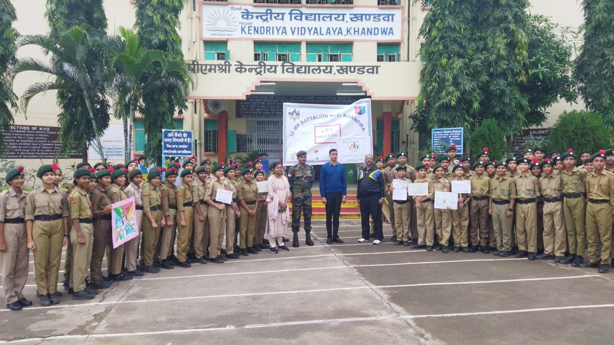 36Cadets's tweet photo. The international year of Millets 2023 was celebrated in CV Raman University, PMSHRI Kendriya vidyalaya, Khandwa and Sophia Convent HSS Khandwa https://t.co/eQbj2UzIjv