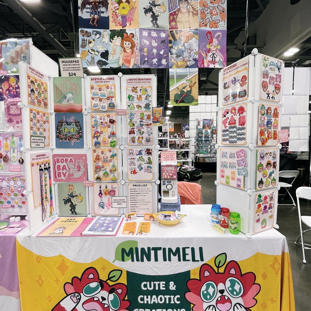 I’m at #GalaxyConColumbus this weekend!! I’m in Artist Alley right by the VIP Lounge sign! Stop by and check out my silly goods uwu ⭐️