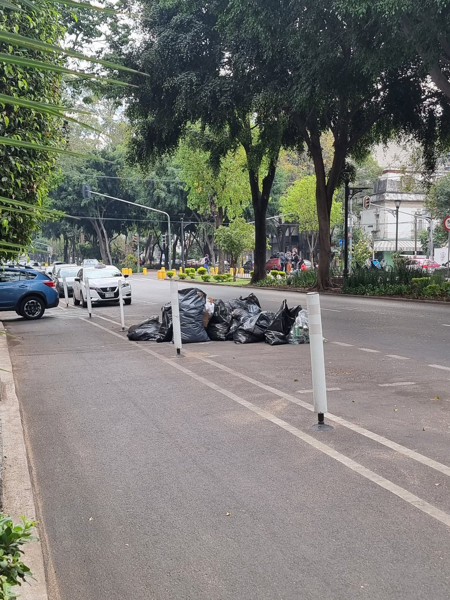 El_Garza's tweet photo. El restaurante de Casa Lamm cada mañana dejando su basura en plena Av. Alvaro Obregón hasta que el camión... inaceptable.
@SandraCuevas_ @AlcCuauhtemocMx su atención por favor. https://t.co/hhEfzMnyJE