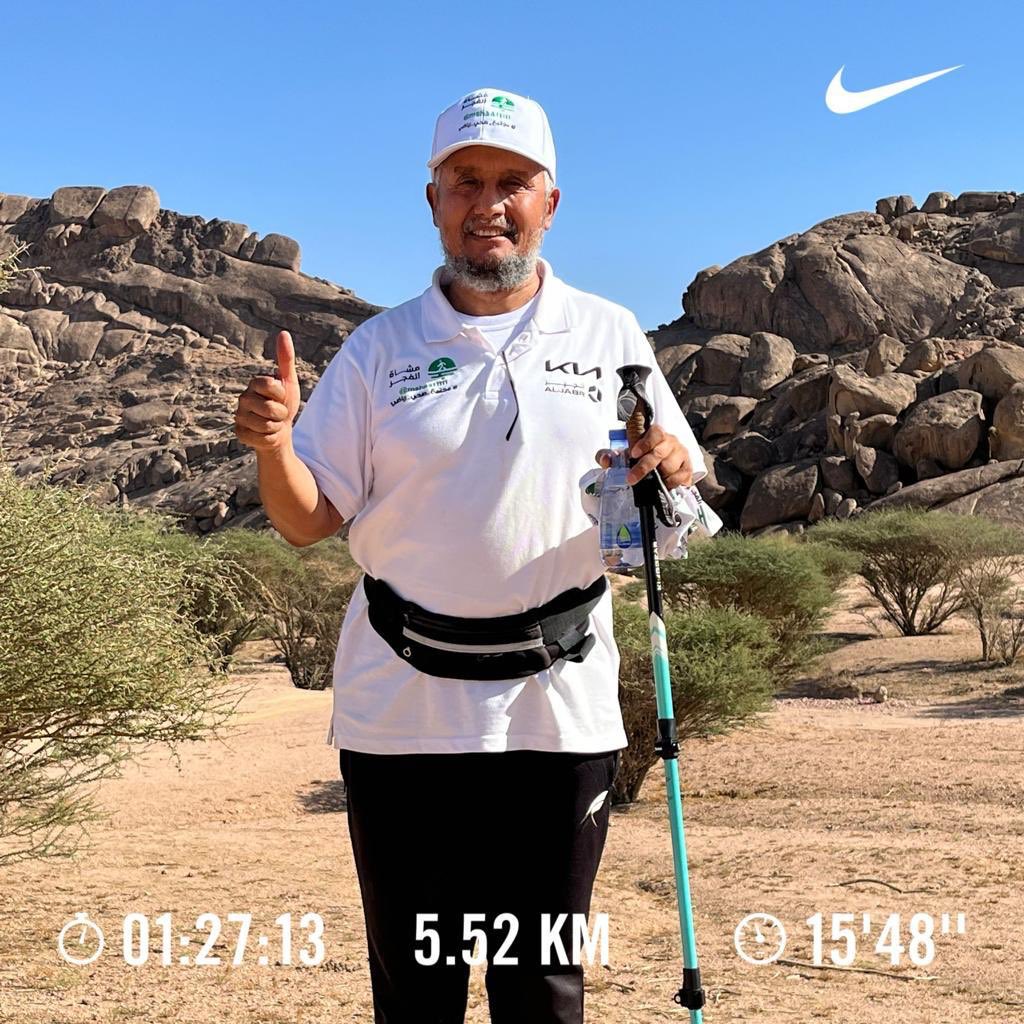 نشاطي يوم السبت الموافق ( ١٨ جماد اول ١٤٤٥ هـ ) اثناء تدشين مسار الحصاة في محافظة الرين .