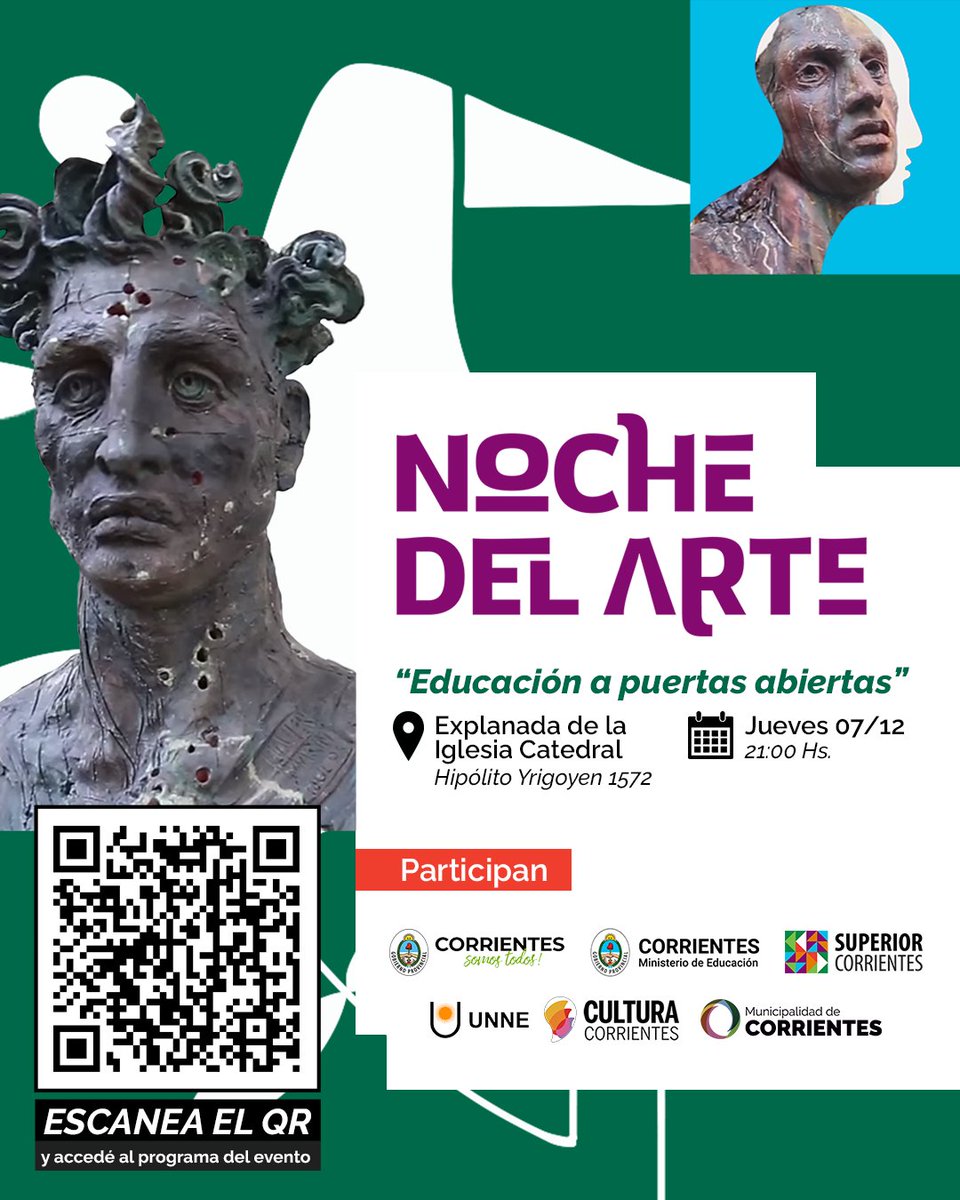 Antes de que termine el año, queremos invitarlos a que nos acompañen a disfrutar de una noche distinta.

Abrimos las puertas, para compartir con ustedes, las producciones artísticas más destacadas de nuestra provincia.

-Jueves, 7 de Diciembre.
-21:00 Hs.
-Hipólito Yrigoyen 1572