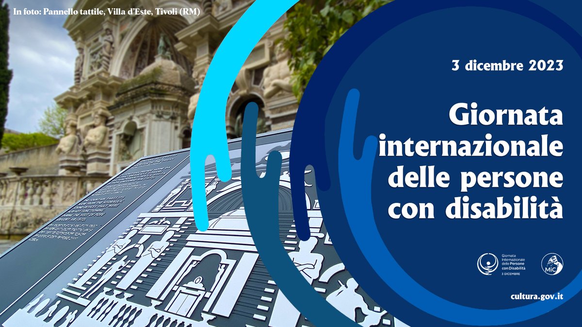 Domani sarà la 𝐆𝐢𝐨𝐫𝐧𝐚𝐭𝐚 𝐢𝐧𝐭𝐞𝐫𝐧𝐚𝐳𝐢𝐨𝐧𝐚𝐥𝐞 𝐝𝐞𝐥𝐥𝐞 𝐩𝐞𝐫𝐬𝐨𝐧𝐞 𝐜𝐨𝐧 𝐝𝐢𝐬𝐚𝐛𝐢𝐥𝐢𝐭à, la Direzione Regionale musei Umbria e i musei statali aderiscono alla giornata con le seguenti iniziative  
👉 cultura.gov.it/evento/3dicemb…