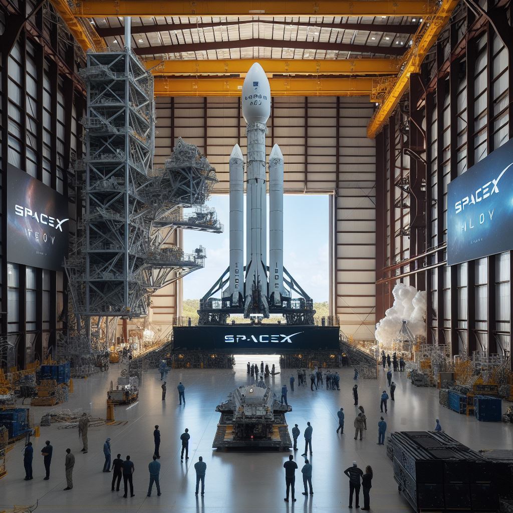 fikunademii's tweet image. Artistic impression of the Falcon Heavy in the hangar at Launch Complex 39A in Florida

#FalconHeavyLaunch #SpaceXHistory #FalconHeavyHangar #SpaceXFlorida #LaunchComplex39A #SpaceXFans #FalconHeavyCountdown #SpaceXFuture #FalconHeavyPower #SpaceXMission #FalconHeavyReady #SpaceX