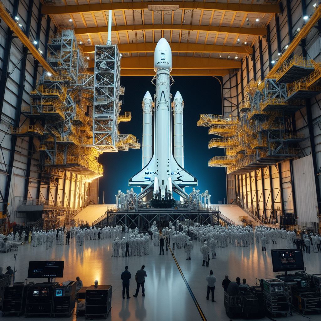fikunademii's tweet image. Artistic impression of the Falcon Heavy in the hangar at Launch Complex 39A in Florida

#FalconHeavyLaunch #SpaceXHistory #FalconHeavyHangar #SpaceXFlorida #LaunchComplex39A #SpaceXFans #FalconHeavyCountdown #SpaceXFuture #FalconHeavyPower #SpaceXMission #FalconHeavyReady #SpaceX