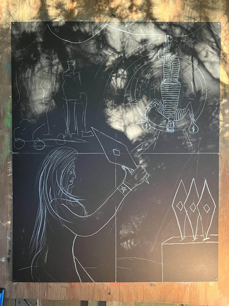 "Noxa" means "Punishment" in ancient Latin &amp; this piece modernizes the Hanged Man archetype, signifying an ordeal...

Find out more about the series &amp; journey along the Royal Road:
royalroad.substack.com/p/art-can-be-t…

mellori.tech/asset/C0MM+001…

ravenist.com/collections.ph…

commdao.org/assets/