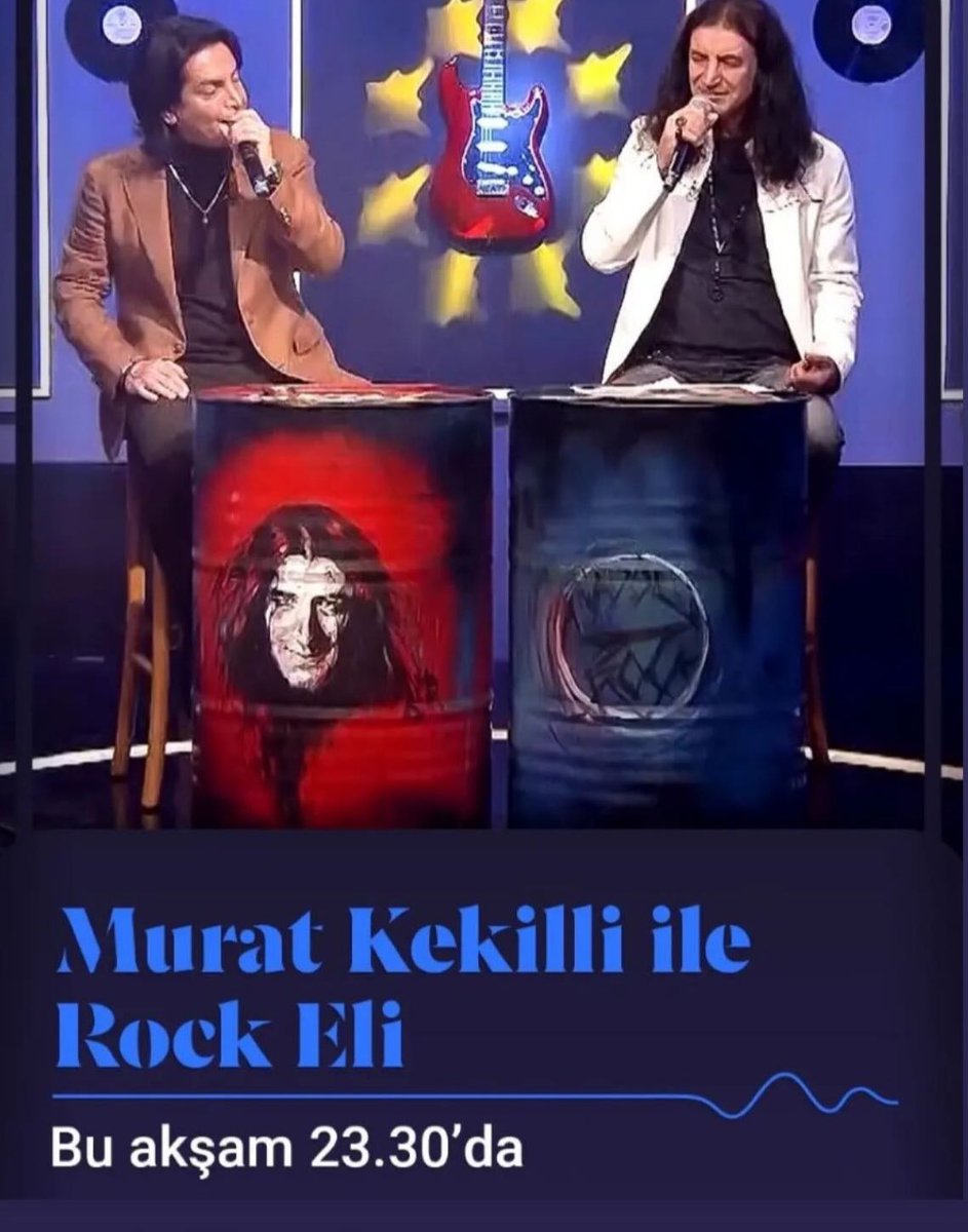 MuratBasaranTR's tweet photo. Bu akşam saat 23:30’da TRT Müzik’te! Murat Kekili’nin özel konuğu olarak Rock Eli programında yer alacağım. Keyif dolu bir müzik sohbeti  için hazır olun! 🎸🎤 Keyifli seyirler! https://t.co/vOic9IOlOi