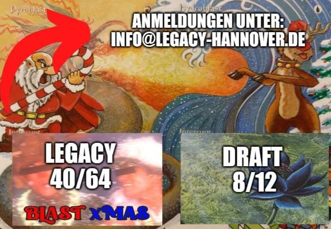 legacyhannover's tweet photo. Wir wünschen euch ein schönes erstes Adventswochenende und möchten nochmal auf unser Blastchristmas-Event am 16.12 hinweisen. Sowohl für das Legacymainevent als auch abends für den Vintagecubedraft gibt es noch einige freie Plätze, die auf euch warten. Wir sehen uns in Bordenau! https://t.co/p8Zz4j7Xfq