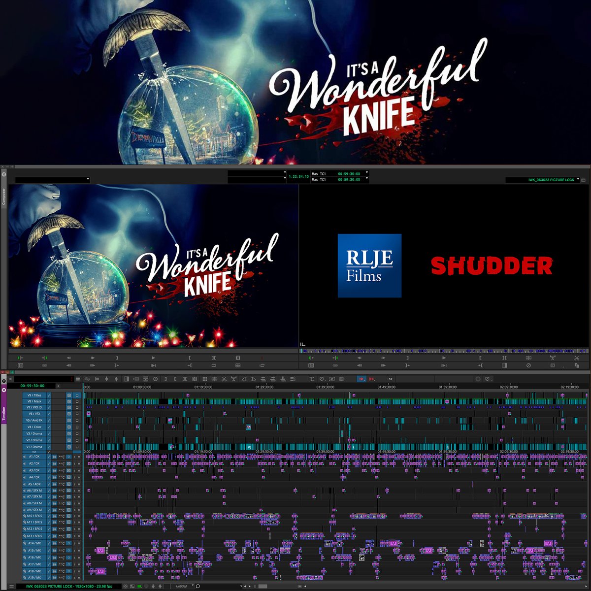 Avid's tweet photo. 🎞️ It's a Wonderful Knife
📷 https://t.co/VRIKVKfTBc
▶️ https://t.co/6fYBnWK7GO
#itsawonderfulknife #editing#timeline #avidtimeline #avidmediacomposer #mediacomposer #avid https://t.co/O5mCJOLw1J