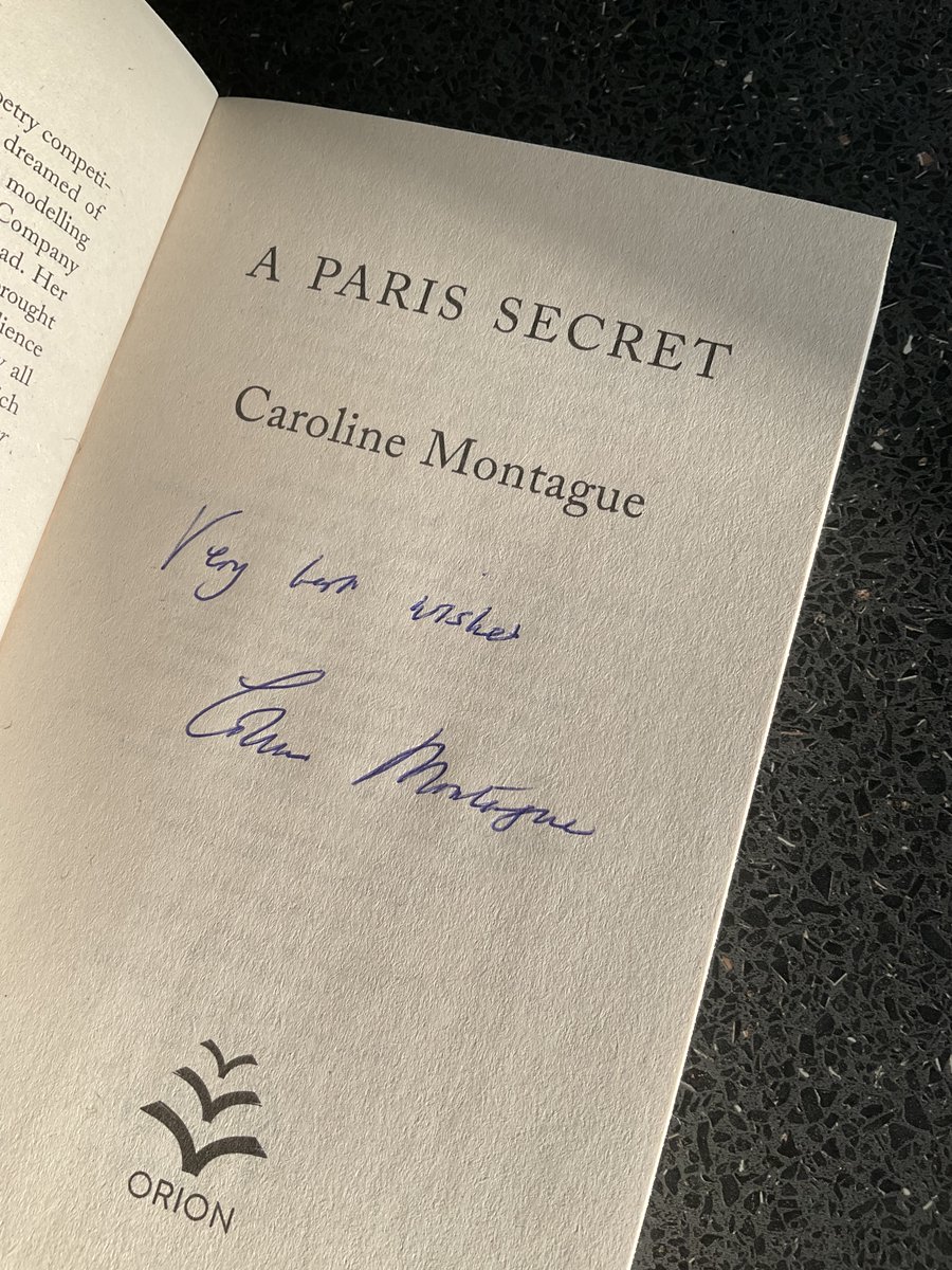 I so enjoyed #ThePiecesofUs by <a href="/CMontagueAuthor/">Caroline Montague</a>, I wanted to read more - and was delighted to place a successful bid for a signed copy of #AParisSecret in the <a href="/ChildrenInRead/">Paddy Heron 🇺🇦</a> auction. Many thanks everyone!
