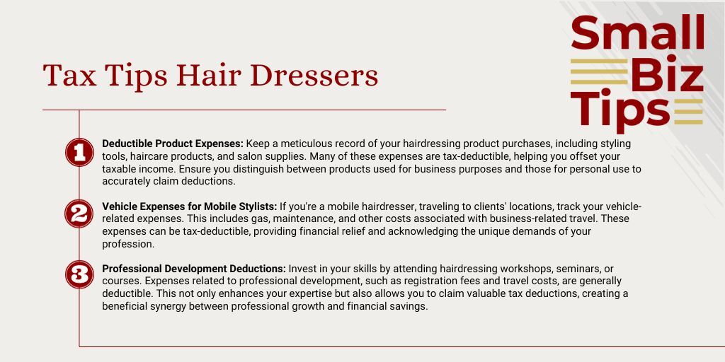 Here are 3 tax tips for any hair stylist, or salon!