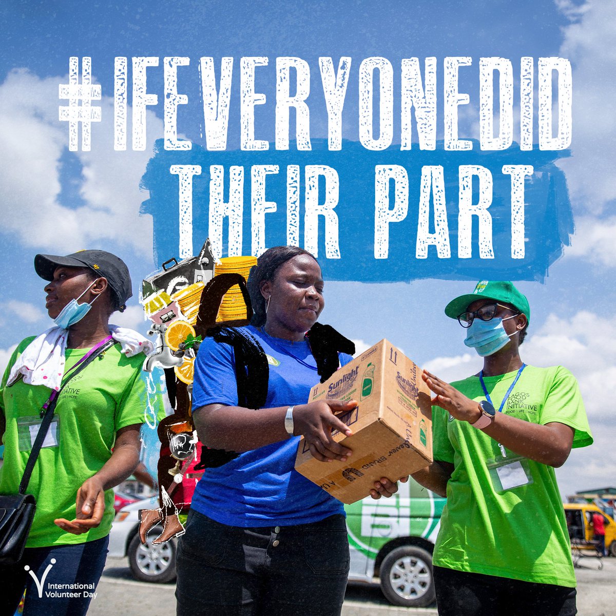 UNVolunteers's tweet photo. Can you imagine what the world would look like #IfEveryoneDid their part🎒? #IVD2023 https://t.co/uYjN5SAeax