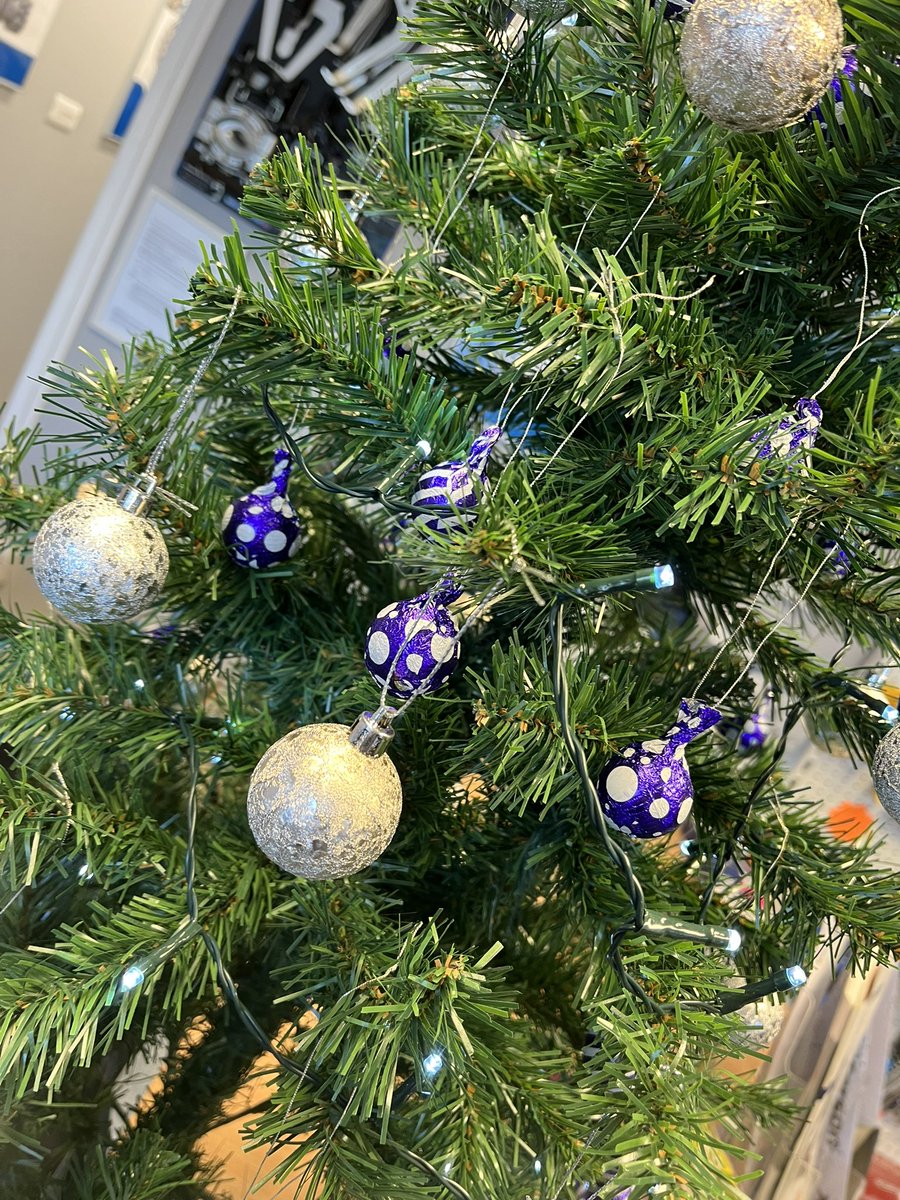 The tree is up in Colchester. If you’re in on the trade counter help yourself to a tree chocolate!
