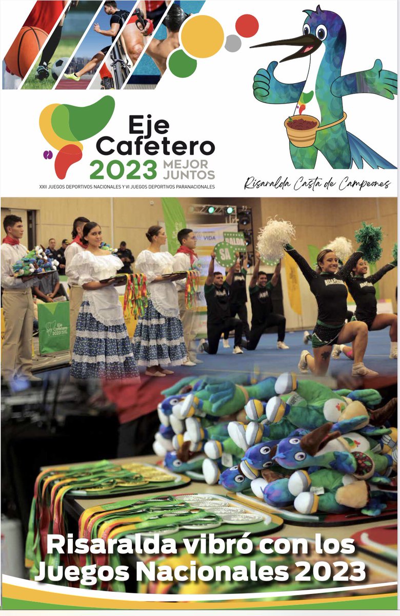 Tenemos mucho que contarte de los Juegos Nacionales y Paranacionales 2023🏅 Ingresa a bit.ly/3uJfD75 y conoce cómo transcurre esta fiesta deportiva en Risaralda. 🤾‍♀️